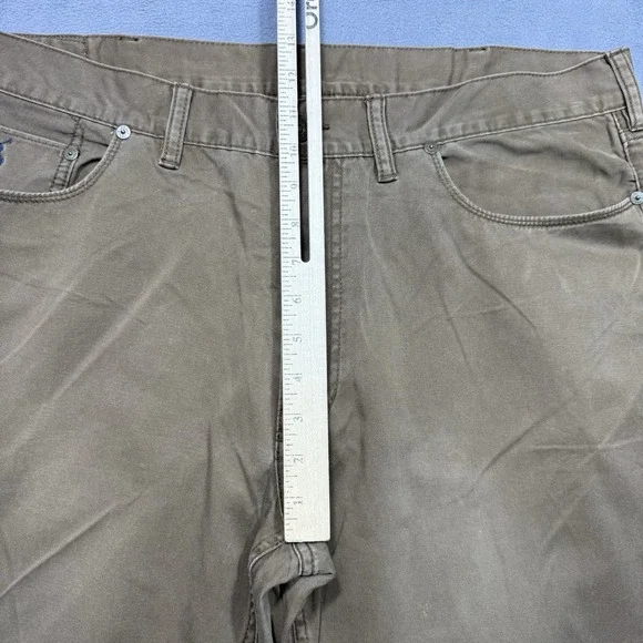 Polo Ralph Lauren Pants Mens 36x30 Brown Classic 650 Straight Cuffed Chino Twill - Picture 10 of 11